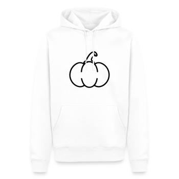 citrouille - Sweat à capuche Premium bio Homme - blanc - Devant - Nico (187cm)