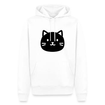 Katze - Männer Premium Bio Hoodie - Weiß - Vorne - Nico (187cm)