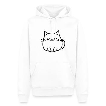 Katze - Männer Premium Bio Hoodie - Weiß - Vorne - Nico (187cm)