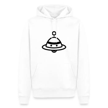 flying saucer - Men’s Premium Organic Hoodie - white - Front - Nico (187cm)