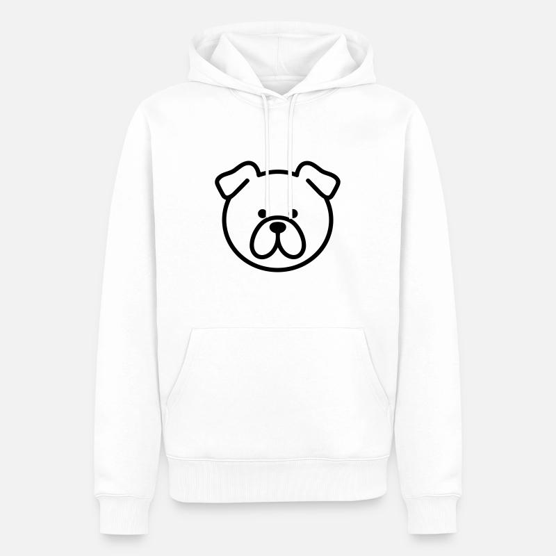 Bibiche - Männer Premium Bio Hoodie - Weiß