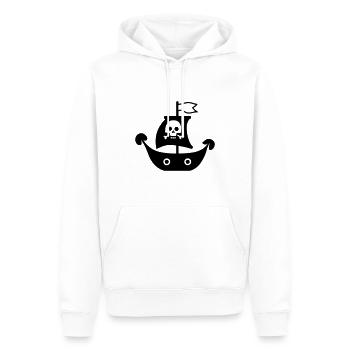 Piratenschiff - Männer Premium Bio Hoodie - Weiß - Vorne - Nico (187cm)