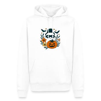 Cadeau de costume de fantôme d’Halloween - Sweat à capuche Premium bio Homme - blanc - Devant - Nico (187cm)