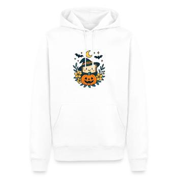 Halloween Toast Kürbis Geschenk - Männer Premium Bio Hoodie - Weiß - Vorne - Nico (187cm)