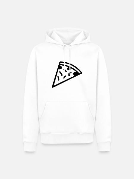 Pizza slice - Men’s Premium Organic Hoodie - white