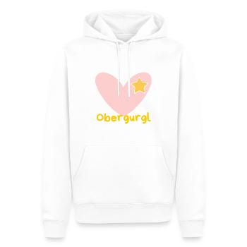 Obergurgl - Alps - Tyrol - Austria - Skiing - Men’s Premium Organic Hoodie - white - Front - Nico (187cm)