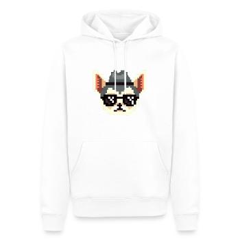 Chihuahua Pixel Art Dog Lover chiot - Sweat à capuche Premium bio Homme - blanc - Devant - Nico (187cm)