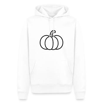 citrouille - Sweat à capuche Premium bio Homme - blanc - Devant - Nico (187cm)