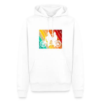 Tandem Fahrrad Fahrradmotiv Fahrradfahrer - Männer Premium Bio Hoodie - Weiß - Vorne - Nico (187cm)