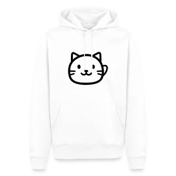 Katze - Männer Premium Bio Hoodie - Weiß - Vorne - Nico (187cm)