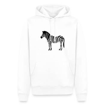 Kleines Zebra - Männer Premium Bio Hoodie - Weiß - Vorne - Nico (187cm)