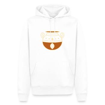 Töpferei - Männer Premium Bio Hoodie - Weiß - Vorne - Nico (187cm)