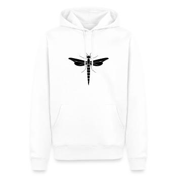 DRAGONFLY 7 - Sweat à capuche Premium bio Homme - blanc - Devant - Nico (187cm)