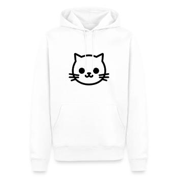 Kitten - Men’s Premium Organic Hoodie - white - Front - Nico (187cm)