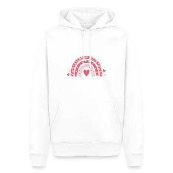 Pink October 2024 Breast Cancer Month - Men’s Premium Organic Hoodie - white - Front - Nico (187cm)
