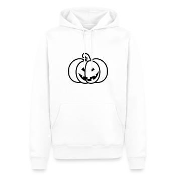 citrouille - Sweat à capuche Premium bio Homme - blanc - Devant - Nico (187cm)
