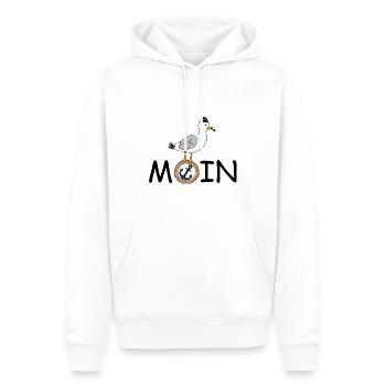 Moin Seagull Rope - Men’s Premium Organic Hoodie - white - Front - Nico (187cm)