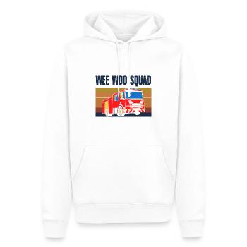 Wee Woo Squad Fire Truck Firefighter Vintage - Männer Premium Bio Hoodie - Weiß - Vorne - Nico (187cm)