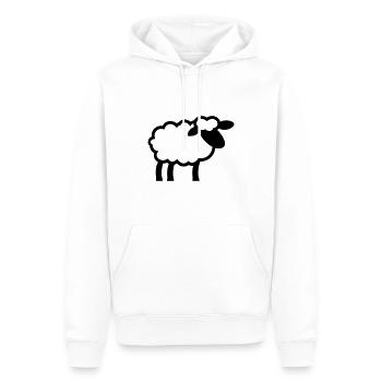 Schaf - Männer Premium Bio Hoodie - Weiß - Vorne - Nico (187cm)