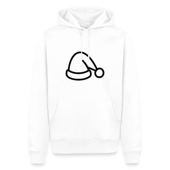bonnet de noel - Sweat à capuche Premium bio Homme - blanc - Devant - Nico (187cm)