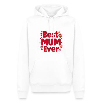 Best Mom Forever - Cadeau de fête des mères - Sweat à capuche Premium bio Homme - blanc - Devant - Nico (187cm)