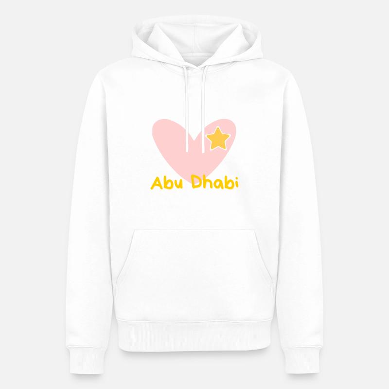 Abu Dhabi - Reise - Arabischen Emirate - Souvenir - Männer Premium Bio Hoodie - Weiß