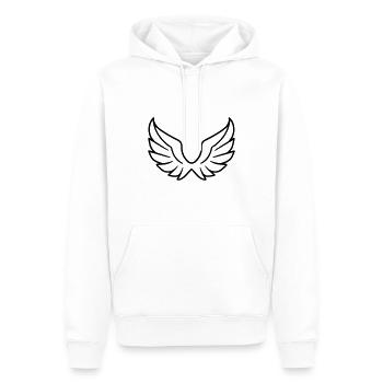 Ailes d'ange - Sweat à capuche Premium bio Homme - blanc - Devant - Nico (187cm)