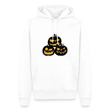 halloween cadeau - Sweat à capuche Premium bio Homme - blanc - Devant - Nico (187cm)