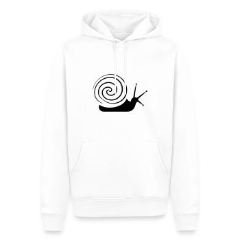 Schnecken - Männer Premium Bio Hoodie - Weiß - Vorne - Nico (187cm)