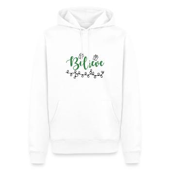 Glauben - Männer Premium Bio Hoodie - Weiß - Vorne - Nico (187cm)