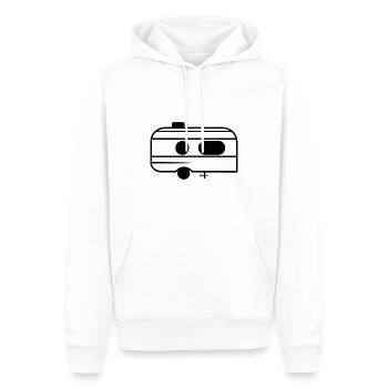 Kleiner Wohnwagen - Männer Premium Bio Hoodie - Weiß - Vorne - Nico (187cm)