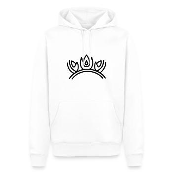 Diadem - Männer Premium Bio Hoodie - Weiß - Vorne - Nico (187cm)