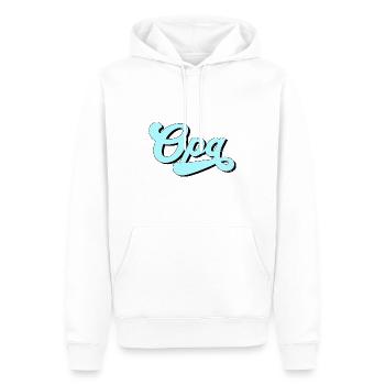 Grand-père, roi de la famille - Sweat à capuche Premium bio Homme - blanc - Devant - Nico (187cm)