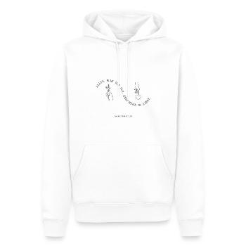 Tut es in Liebe - Männer Premium Bio Hoodie - Weiß - Vorne - Nico (187cm)