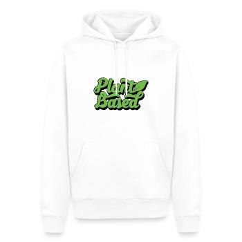Plant Based vegan t shirt - Men’s Premium Organic Hoodie - white - Front - Nico (187cm)