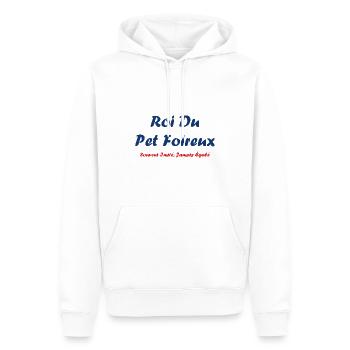 Roi du pet foireux - Sweat à capuche Premium bio Homme - blanc - Devant - Nico (187cm)