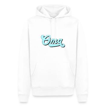 Grand-mère, reine de la famille - Sweat à capuche Premium bio Homme - blanc - Devant - Nico (187cm)