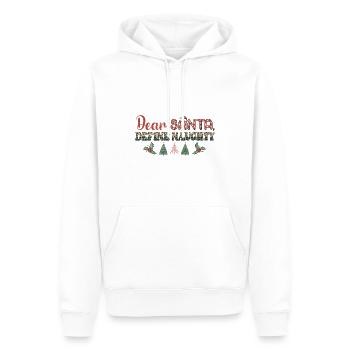 Merry Christmas, Christmas, Ugly Sweater, santa - Men’s Premium Organic Hoodie - white - Front - Nico (187cm)