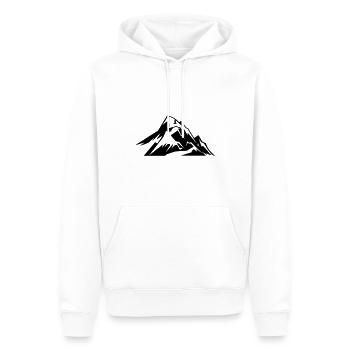 Montagne - Sweat à capuche Premium bio Homme - blanc - Devant - Nico (187cm)