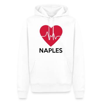 Herz Naples - Männer Premium Bio Hoodie - Weiß - Vorne - Nico (187cm)