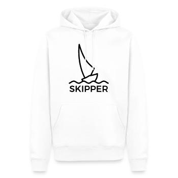 Skipper / segeln - Männer Premium Bio Hoodie - Weiß - Vorne - Nico (187cm)