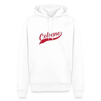 Cologne - Sweat à capuche Premium bio Homme - blanc - Devant - Nico (187cm)
