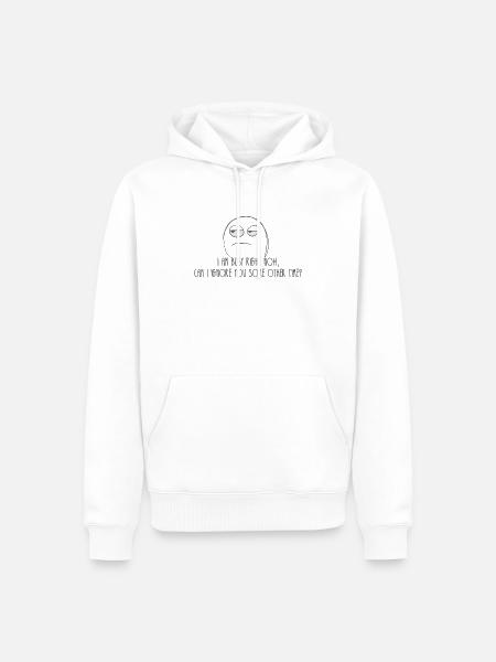 Ignore some other time - Männer Premium Bio Hoodie - Weiß