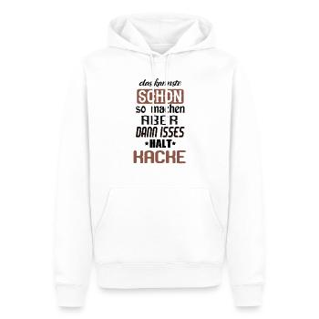 Lustige Sprüche - Männer Premium Bio Hoodie - Weiß - Vorne - Nico (187cm)
