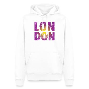 London - Männer Premium Bio Hoodie - Weiß - Vorne - Nico (187cm)