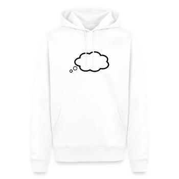 thought bubble - Men’s Premium Organic Hoodie - white - Front - Nico (187cm)