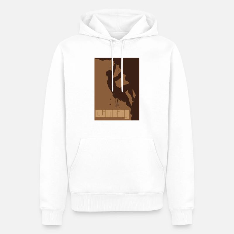Climbing Klettern - Männer Premium Bio Hoodie - Weiß