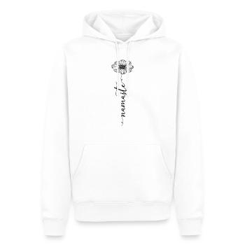 Namaste Blume Yoga Meditation Spirituell Geschenk - Männer Premium Bio Hoodie - Weiß - Vorne - Nico (187cm)