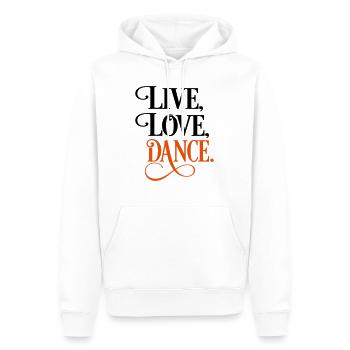 dance - Men’s Premium Organic Hoodie - white - Front - Nico (187cm)