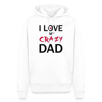 Love Dad - Männer Premium Bio Hoodie - Weiß - Vorne - Nico (187cm)
